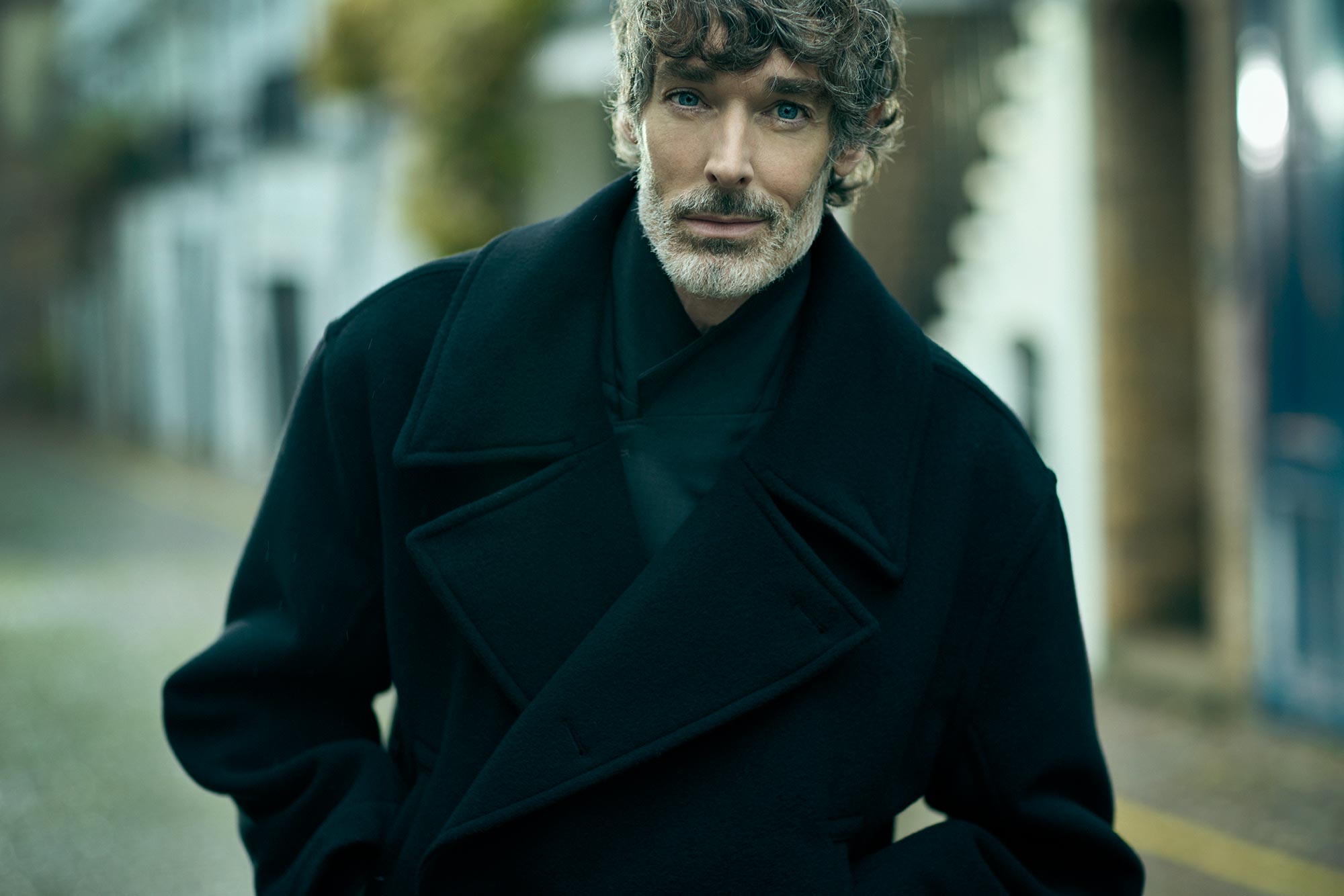 Richard looks at a camera